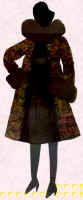 1926 Fashion history and costume history picture of fashion costume fabric collage.
