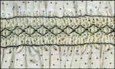 Diagram of diamond stitch sample.