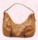 Tan Leather Underarm Bag