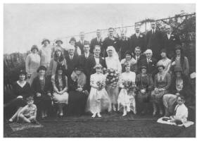 October 1930 Hilda's Wedding.