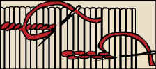 Diagram of outline and stem stitch.