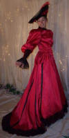 Red Fancy Satin Suit