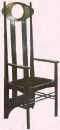 Picture of Rennie Mackintosh chair.