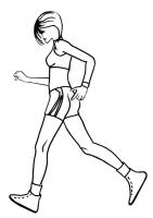 Running Fashion Template - Side View