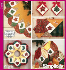 Simplicity Pattern 4414 Xmas Decor in the Home