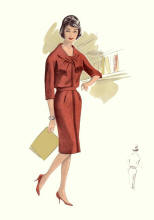 Straight Belted Dress of 1960 -1963