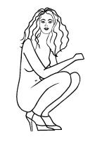 Squatting Fashion Template