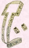 Picture of an Edwardian detachable trim for a garment.