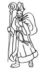 Colouring-in Picture of Father Christmas 