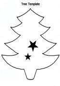 The Xmas tree template enlarges and can be printed to A4 size.