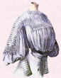 Picture of a tucked edwardian blouse. Fashion history.