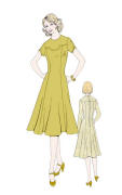 Yokes princess line dress 1977