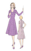 Princess line dress 1977