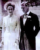 Picture of the wedding of the Duke and Duchess of Windsor.