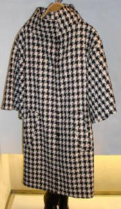 Zara black and white check coat - 2006 Fashion History