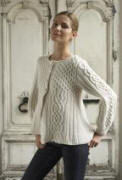 Plumo Aran knit jacket.