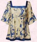 Dorothy Perkins Spring/Summer 2007 collection, blue and cream floral smock - �24/�40