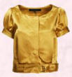 Yellow satin top right is from French Connection