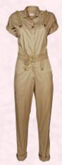 The form fitting body conscious jumpsuit �80 is from French Connection's Spring 07 women's range.  