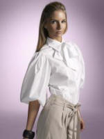 White poet shirt at �65 is by Helen Berman and available from House of Fraser