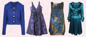 Blue Fashion Trends for Fall 2007, Winter 2008 from Dorothy Perkins, Evans and Monsoon.