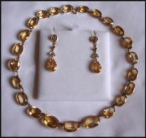 Antique Jewellery - Edwardian Citrine  Necklace
