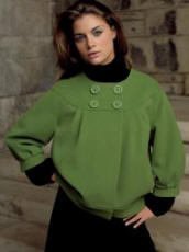 Debenhams - J Taylor green jacket �70/�109, Red Herring roll neck dress �25/�39.