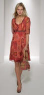 Butterfly by Matthew Williamson retro print smock dress �45 and hexagon detail bag �60 from Debenhams Spring/Summer 2007 Womenswear.