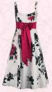 Debut ivory, black & pink shanghai scoop neck dress �80 from Debenhams Spring/Summer 2007 Womenswear.