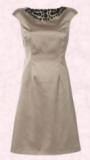 Oyster satin dress with jet jewels �60/�99 is part of the Wallis Spring/Summer 2007 dress collection.
