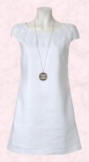 Wallis White linen dart detail short dress - �60/�99