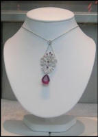 Gemstone pendant seen in Hong Kong 2007.