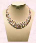 This colourful necklace was on display in Hong Kong in 2007. 