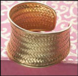 Plumo woven cuff bangle