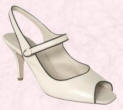 Cream contrast peep-toe sandal �40 from Wallis