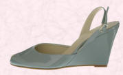 J by Jasper Conran blue patent wedge shoes from Debenhams