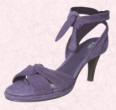 Purple shoes with ties from Wallis.