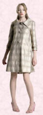 New Look Metallic check design coat