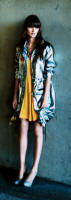 Long Silver Parka Coat - 2007 Warehouse  - 2007 Fashion History.  