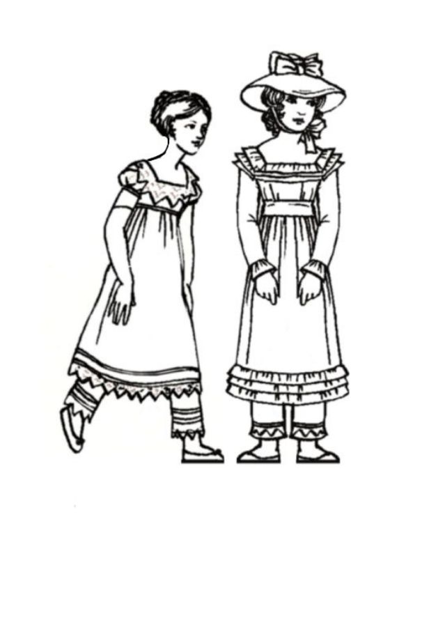 Girls dress 1830