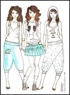 Fashion Drawing by Anne Westphal - Gallery 33 on Fashion-era.com