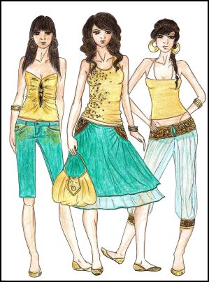 Fashion Drawings by Anne Westphal - Gallery 28 - Designed in 2008
