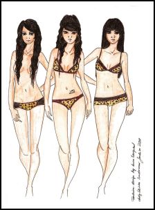 Fashion Drawing by Anne Westphal - Gallery 33 on Fashion-era.com