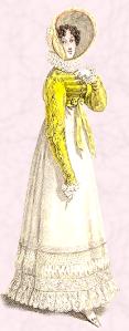 Yellow Regency Spencer Fashion History 1818