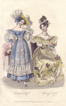 Hand Coloured Engraving 1831 La Belle Assembl�e