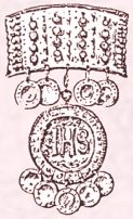 1897 - Silver gilt ornament typically worn by a Swedish bride.