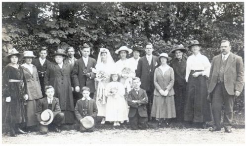 old wedding photo 1917 fashions Note the following points of1917 wedding 