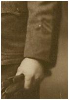 Sleeve chevrons on soldier's uniform 1919.