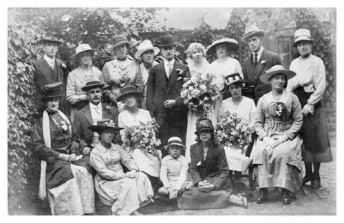 Old wedding photo fashion 1917