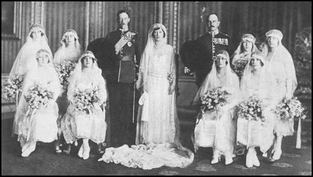 The 1922 Old Wedding Photograph of Princess Mary of England to Viscount Lascelles